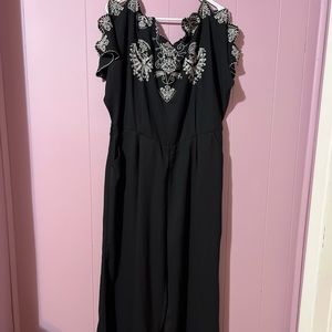 Black and white jumpsuit